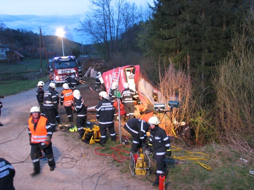 verunfallter Bus